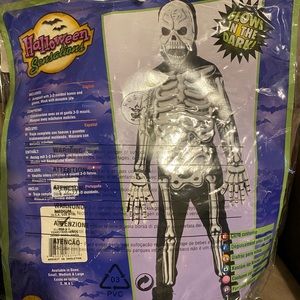 Boys glow in the dark Skelton costume